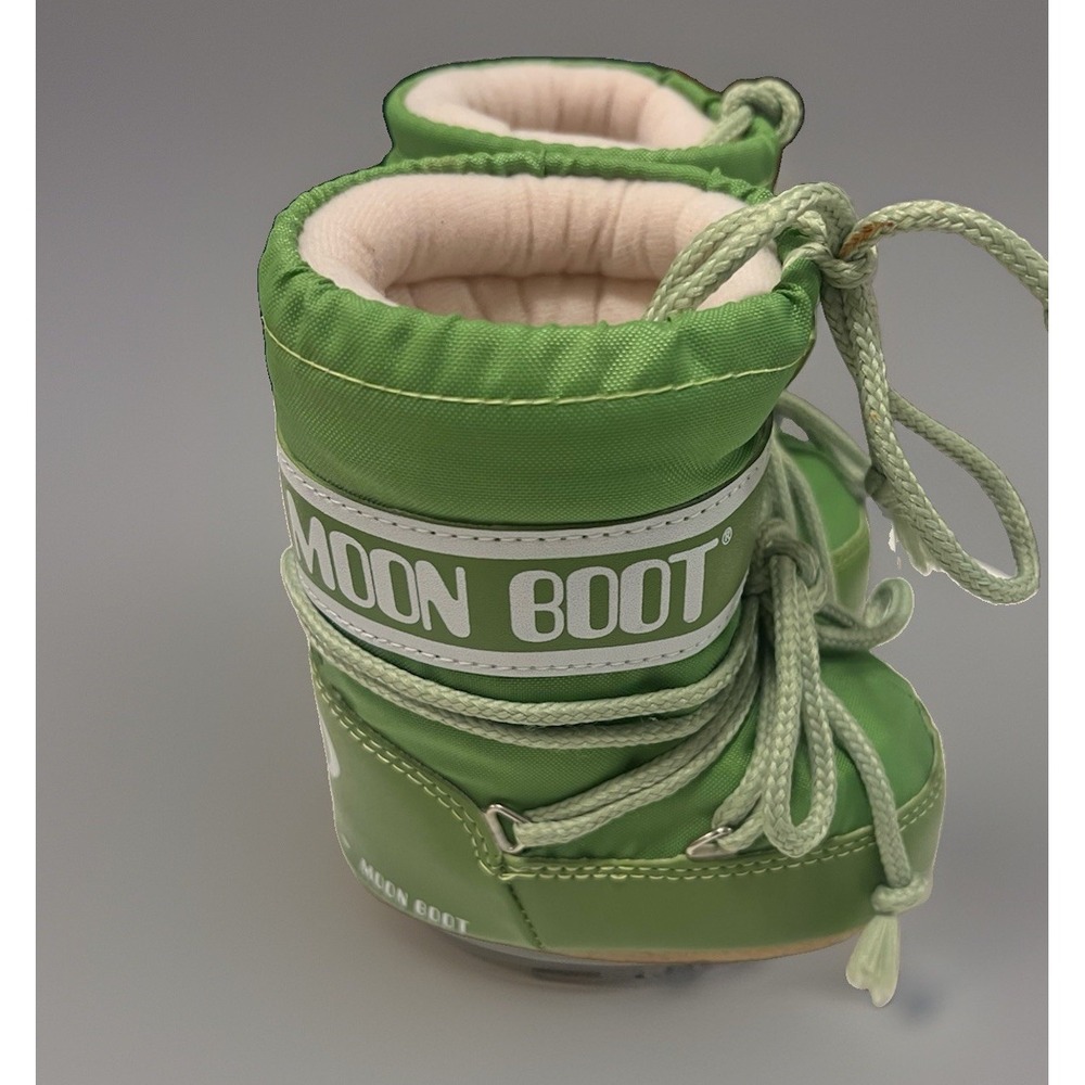 Moon boots Baby Mini Icon Green NWOT EU 19/22